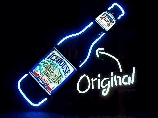 neon beer sign signs icehouse sequencing sale bottle light flashing