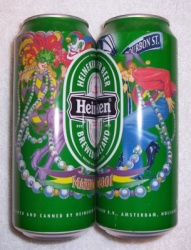 2001 Heineken Beer Mardi Gras Can