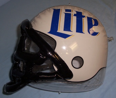 Brand New Miller Light Promo Football Helmet  Inflatable Tailgate Give Away 