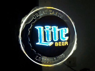 Lite Beer Motion Light beer sign collection My Beer Sign Collection 2 &#8211; Not for sale but can be bought&#8230; litelightsinmotionsign