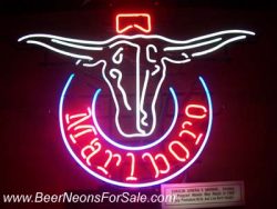 Marlboro Steerhead Neon Cigarette Bar Sign Light beer sign collection My Beer Sign Collection 2 &#8211; Not for sale but can be bought&#8230; marlborosteerhead e1593201251377