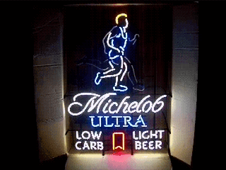 Michelob Ultra Beer Runner Sequencing Neon Sign beer sign collection My Beer Sign Collection 2 &#8211; Not for sale but can be bought&#8230; michultrarunner