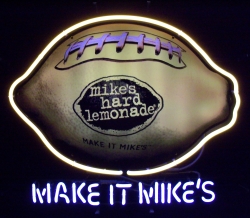 Mike's Hard Lemonade Football Neon Beer Bar Sign Light