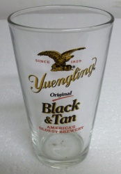 Yuengling Black Tan Beer Pint Glass