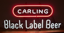 My Beer Sign Collection &#8211; Not for sale but can be bought&#8230; blacklabelbeercarling1968
