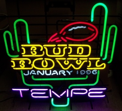 My Beer Sign Collection &#8211; Not for sale but can be bought&#8230; budbowl1996tempe