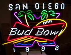 My Beer Sign Collection &#8211; Not for sale but can be bought&#8230; budbowl1998sandiego