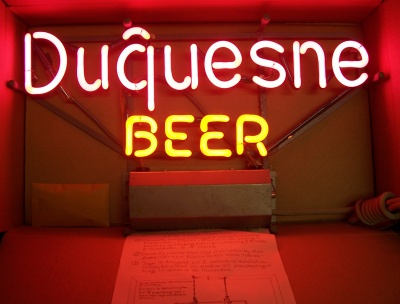Duquesne Beer Neon Sign beer sign collection My Beer Sign Collection 2 &#8211; Not for sale but can be bought&#8230; duquesnebeernos