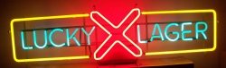 Lucky Lager Neon Sign beer sign collection My Beer Sign Collection 2 &#8211; Not for sale but can be bought&#8230; luckylagerlarge1959