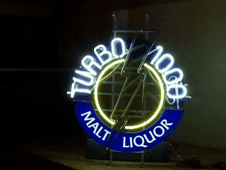 Turbo 1000 Malt Liquor Neon Sign beer sign collection My Beer Sign Collection 3 &#8211; Not for sale but can be bought&#8230; turbo1000maltliquorflasher