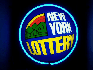 New York State Lottery Sequencing Neon Sign beer sign collection My Beer Sign Collection 3 &#8211; Not for sale but can be bought&#8230; nylotterycorporationsequencing