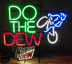 Mountain Dew Neon Sign beer sign collection My Beer Sign Collection 2 &#8211; Not for sale but can be bought&#8230; mountaindothedew1998