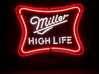 Miller High Life Sequencing Neon Sign beer sign collection My Beer Sign Collection 2 &#8211; Not for sale but can be bought&#8230; millerhighlifelightsequencing