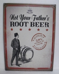 Metal *NEW* Not Your Father's Root Beer Sign Tacker Sign 