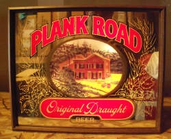 Plank Road Beer Lighted Mirror