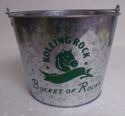 rolling rock beer bucket