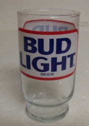 bud light beer glass