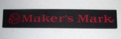 Maker's Mark Bourbon Bar Rail Mat Drip Mat 