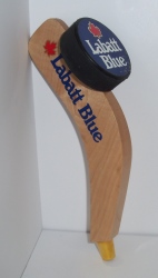 labatt blue beer hockey tap handle