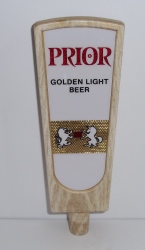 prior golden light beer tap handle
