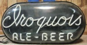 Iroquois Ale Beer Bubble Neon Sign beer sign collection My Beer Sign Collection 2 &#8211; Not for sale but can be bought&#8230; iroquoisalebeerbubbleoff 300x156