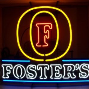 fosters lager neon sign