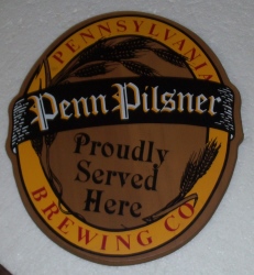 penn pilsner beer sign