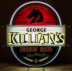 killians irish red beer neon sign