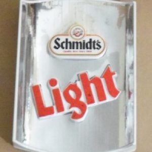 schmidts light beer sign