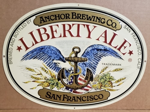 Anchor Liberty Ale Tin Sign