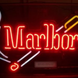 marlboror cigarettes neon sign