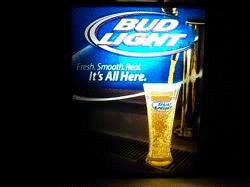Bud Light Beer Glass Bubbler  My Beer Sign Collection &#8211; Not for sale but can be bought&#8230; budlightglassbubblerlight