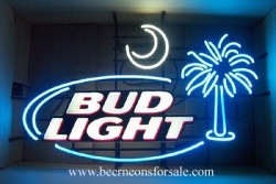 Bud Light Beer Palmetto Neon Sign  My Beer Sign Collection &#8211; Not for sale but can be bought&#8230; budlightpalmetto