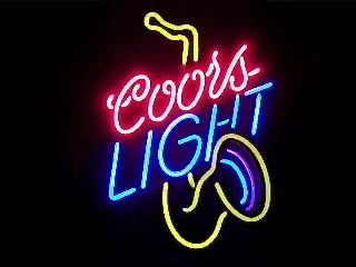 My Beer Sign Collection &#8211; Not for sale but can be bought&#8230; coorslightsaxophone