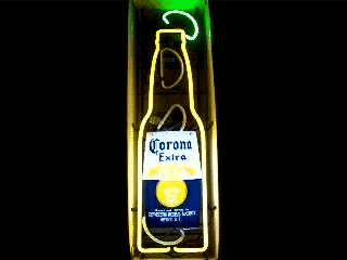 Corona Extra Beer Dropping Lime Sequencing Neon Sign  My Beer Sign Collection &#8211; Not for sale but can be bought&#8230; coronaextrabottledroppinglime