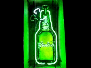 Grolsch Beer Sequencing Neon Sign beer sign collection My Beer Sign Collection 2 &#8211; Not for sale but can be bought&#8230; grolschbottlesequencing
