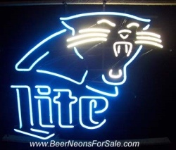 Lite Beer Carolina Panthers Neon Sign beer sign collection My Beer Sign Collection 2 &#8211; Not for sale but can be bought&#8230; litepanthers