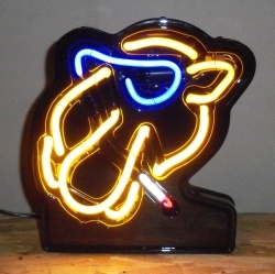 Camel Cigarettes Neon Sign  My Beer Sign Collection &#8211; Not for sale but can be bought&#8230; cameljoemini