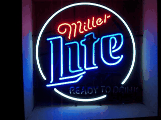 Lite Beer Ready To Drink Neon Sign beer sign collection My Beer Sign Collection 2 &#8211; Not for sale but can be bought&#8230; litereadytodrink