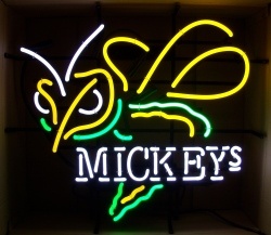 Mickeys Malt Liquor Neon Sign beer sign collection My Beer Sign Collection 2 &#8211; Not for sale but can be bought&#8230; mickeyshornet