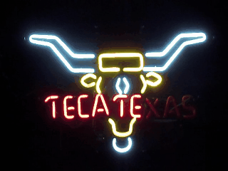 Tecate Beer Texas Steerhead Neon Sign beer sign collection My Beer Sign Collection 3 &#8211; Not for sale but can be bought&#8230; tecatetexassteerhead