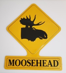 Moosehead Beer Crossing Tin Sign