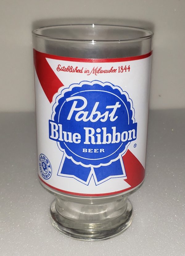 Pabst Blue Ribbon Beer Glass