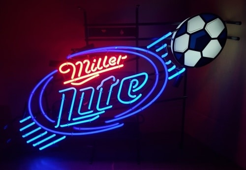 Lite Beer Soccer Neon Sign