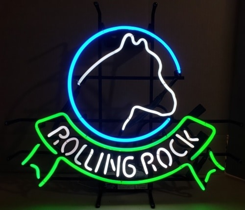 Rolling Rock Beer Neon Sign