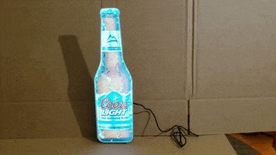 Coors Light Beer Motion LED Bottle