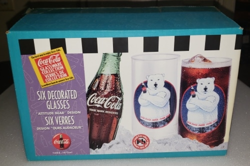 Coca Cola Bear Glass Set