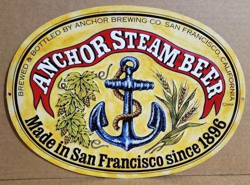 Anchor Steam Beer Tin Sign