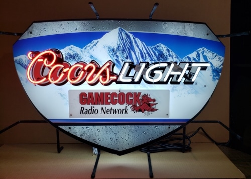 Coors Light Beer Gamecocks Neon Sign