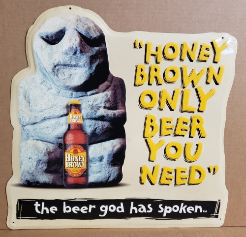 Honey Brown Beer Tin Sign